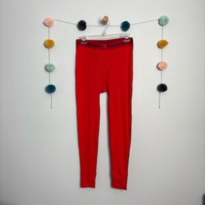 NWT Skims Cotton Rib Red Leggings